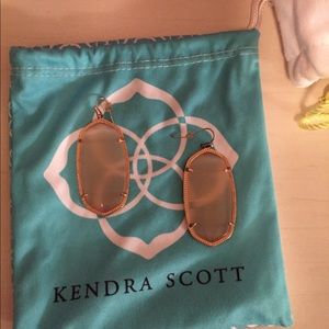 Rose gold Kendra Scott earrings